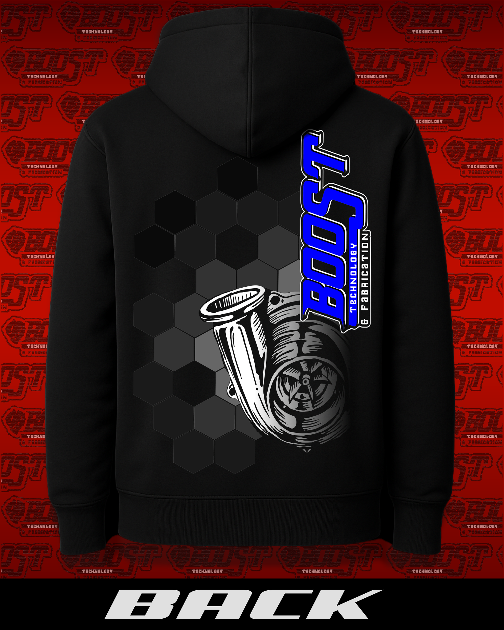 Black Hexagonal BTF Hoodie