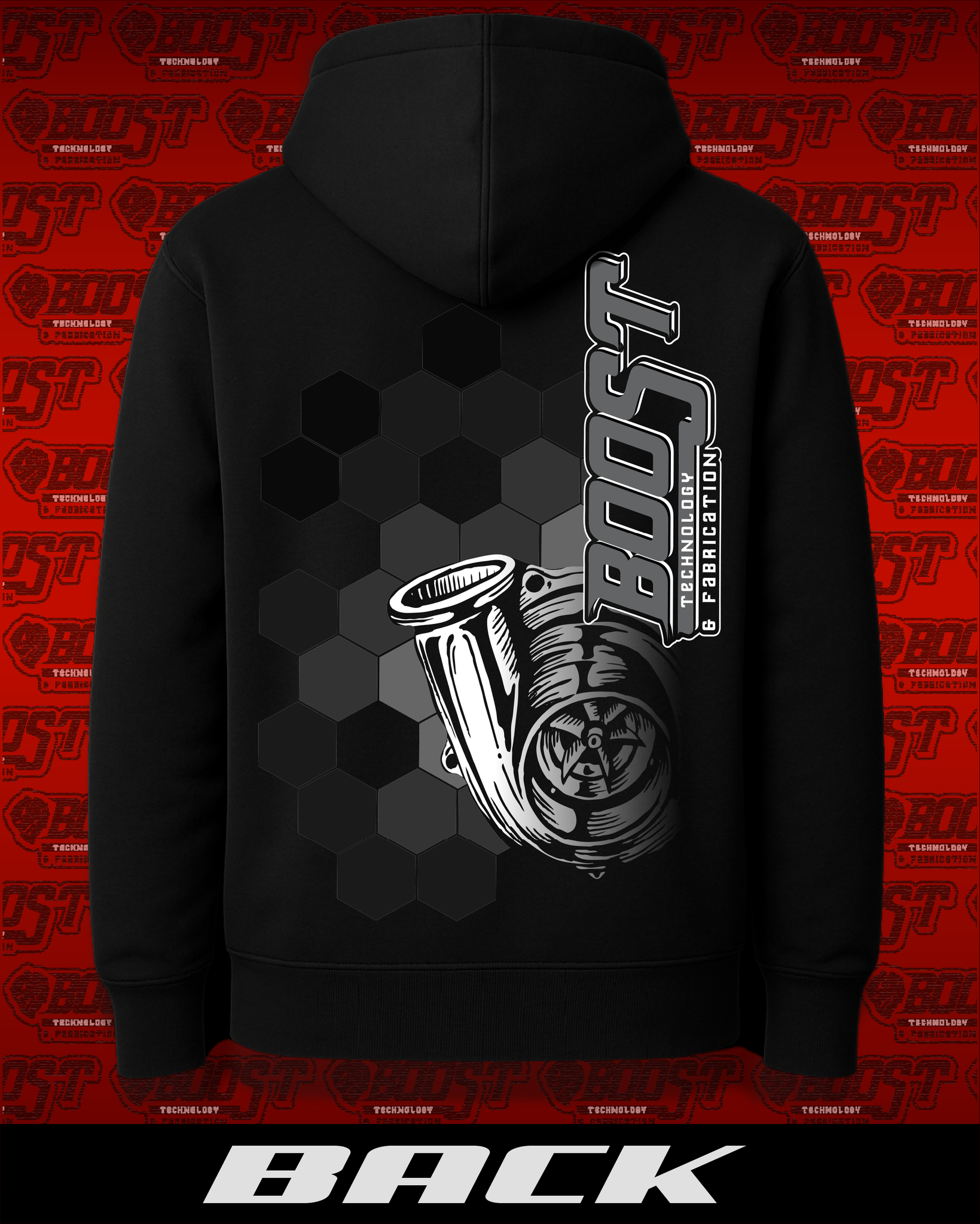 Black Hexagonal BTF Hoodie