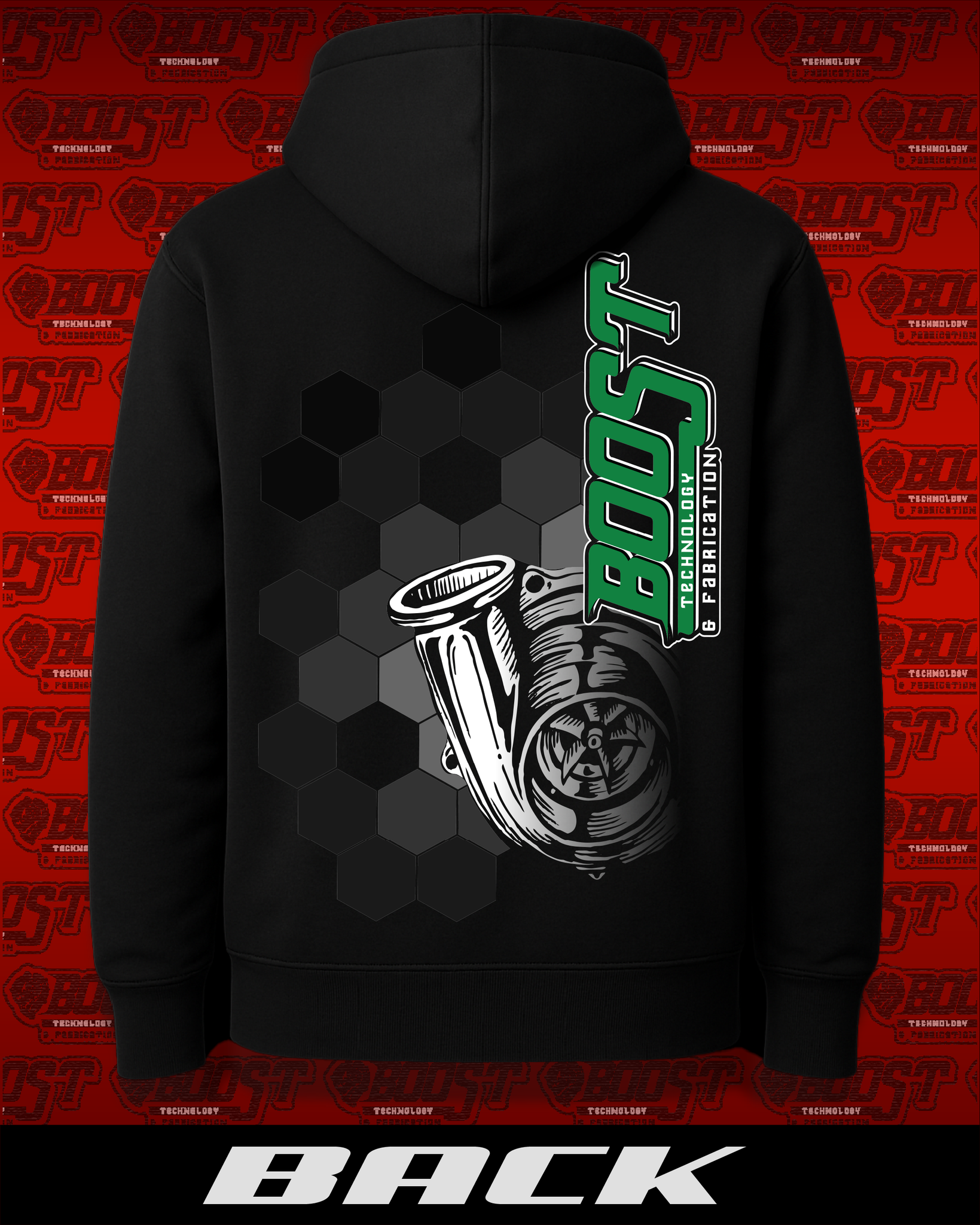 Black Hexagonal BTF Hoodie
