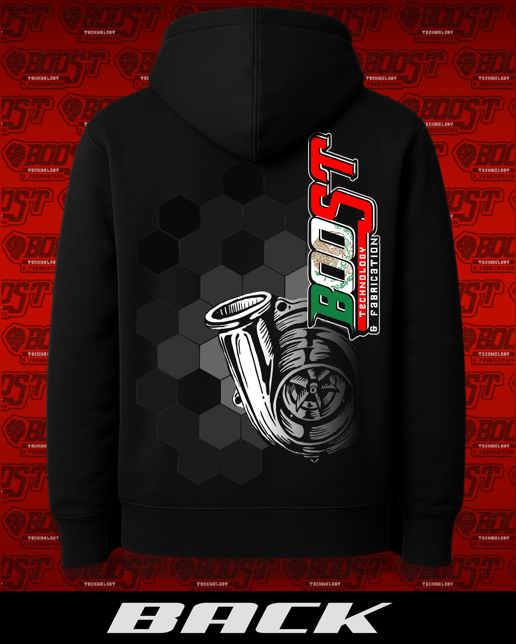 Black Hexagonal BTF Hoodie