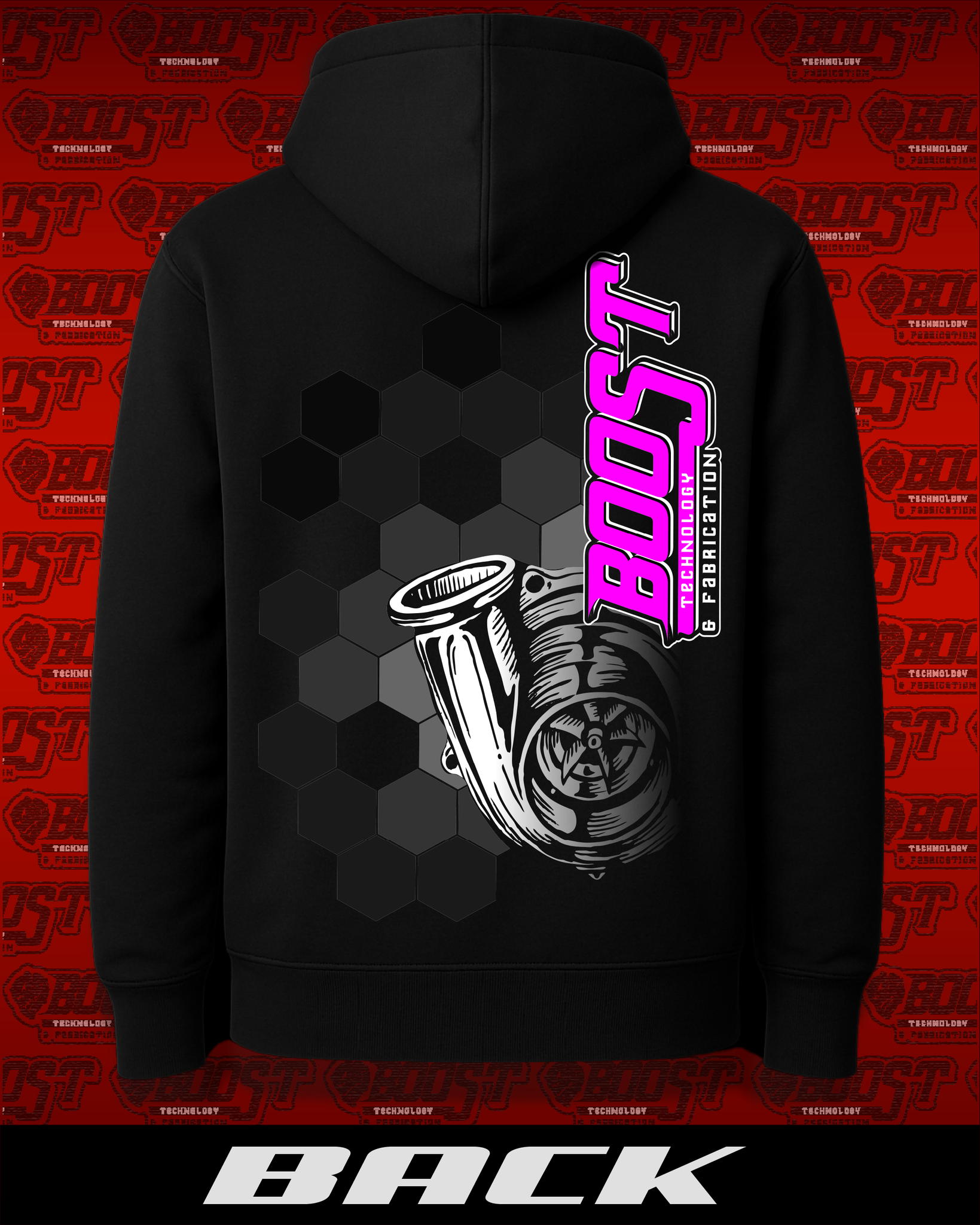 Black Hexagonal BTF Hoodie