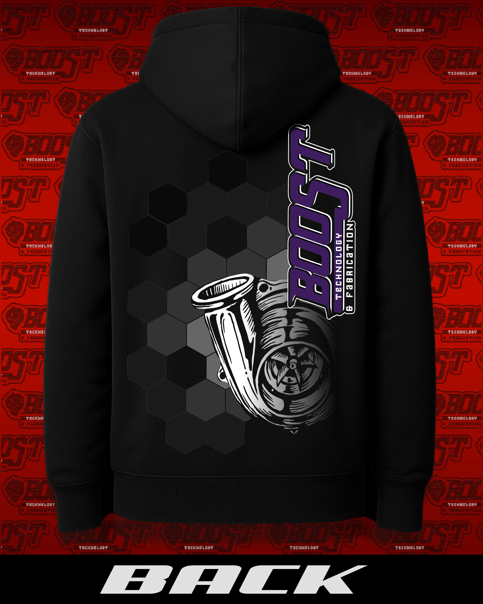 Black Hexagonal BTF Hoodie