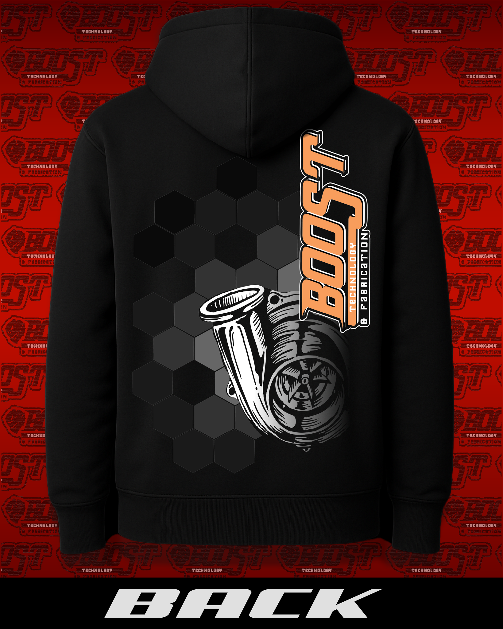 Black Hexagonal BTF Hoodie
