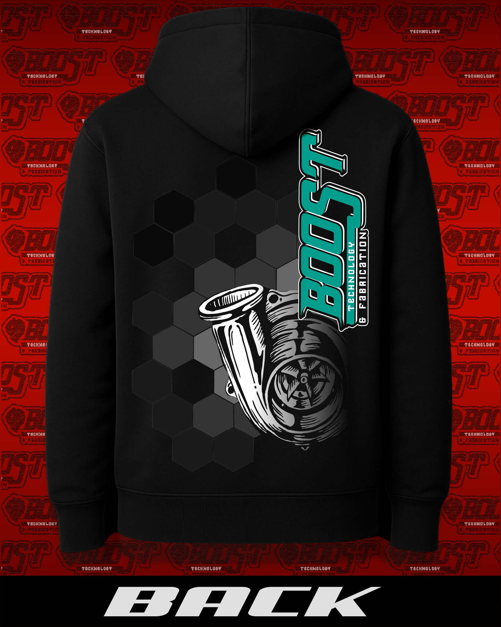 Black Hexagonal BTF Hoodie