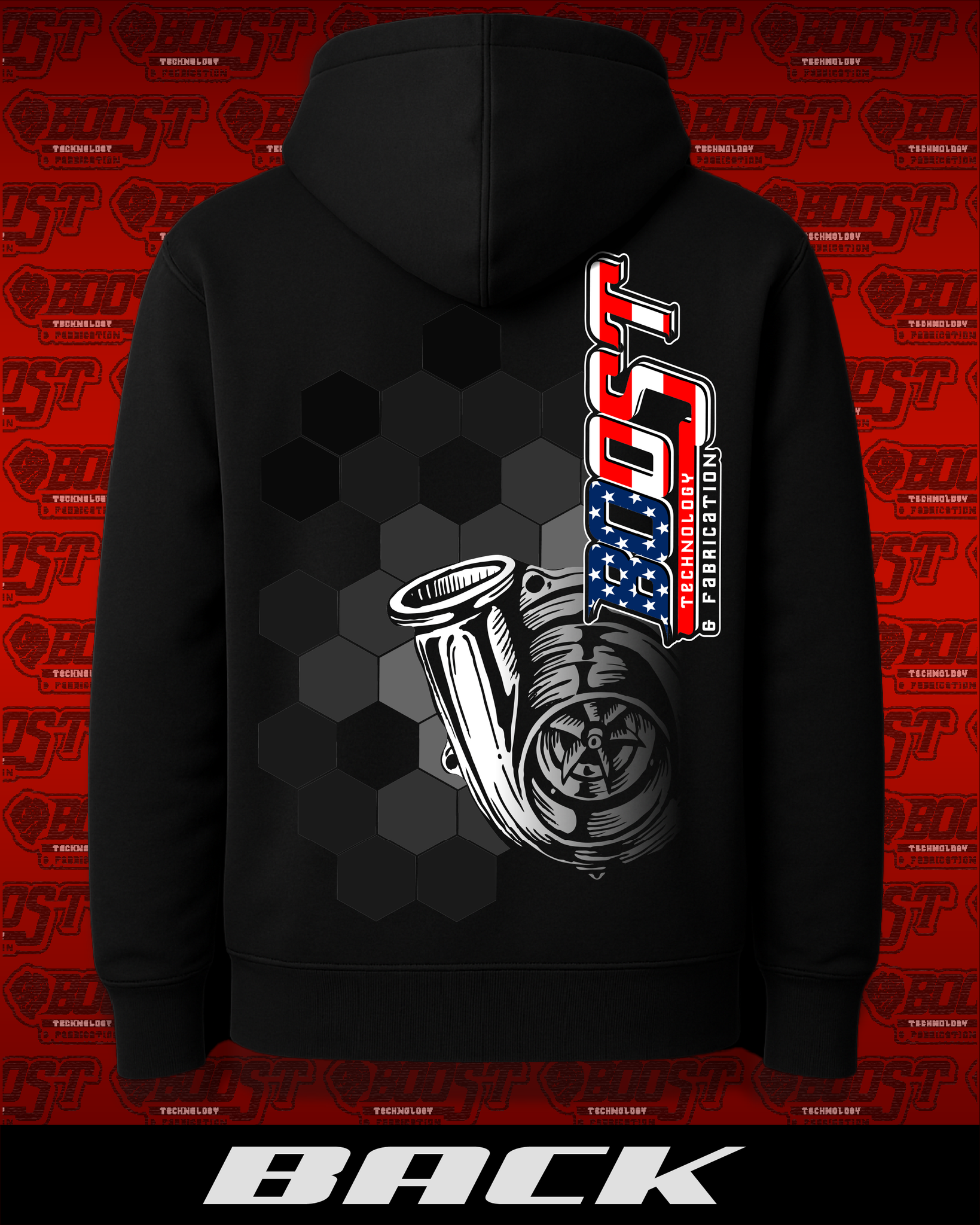 Black Hexagonal BTF Hoodie